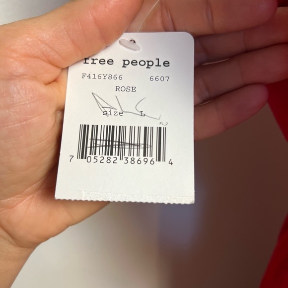 Free People women’s pullover sleeveless dress nwt bright pink size large - Picture 5 of 6